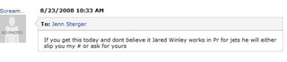 Illustration for article titled Did A Jets PR Person Act As Liaison Between Brett Favre And Jenn Sterger?